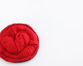 Red Heart Brooch
