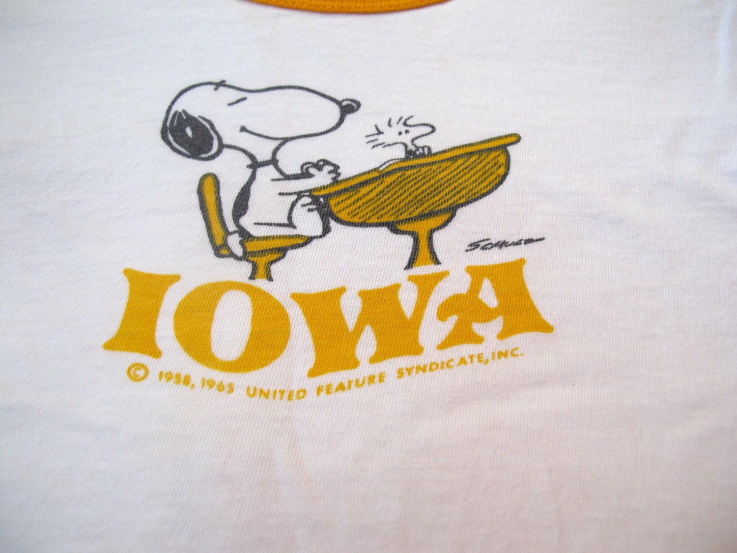 Snoopy Ringer T-Shirt Kids Small