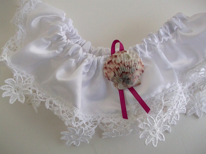 Wedding Garter , Bridal Garter , Prom Garter , Beach Theme Wedding , Nautical Wedding , Wedding Garter Tradition , Lace Garter