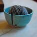 speckled robin's egg yarn bowl