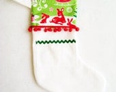 Felt Holiday Stocking - Pick Your Own Pocket Peeper -  Forest Friends
