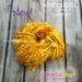 Handspun Thick Thin Yarn by Colorful Nest NEW Funky Chunky perfect as accent on newborn photo props, hats, scarves - Goldfish