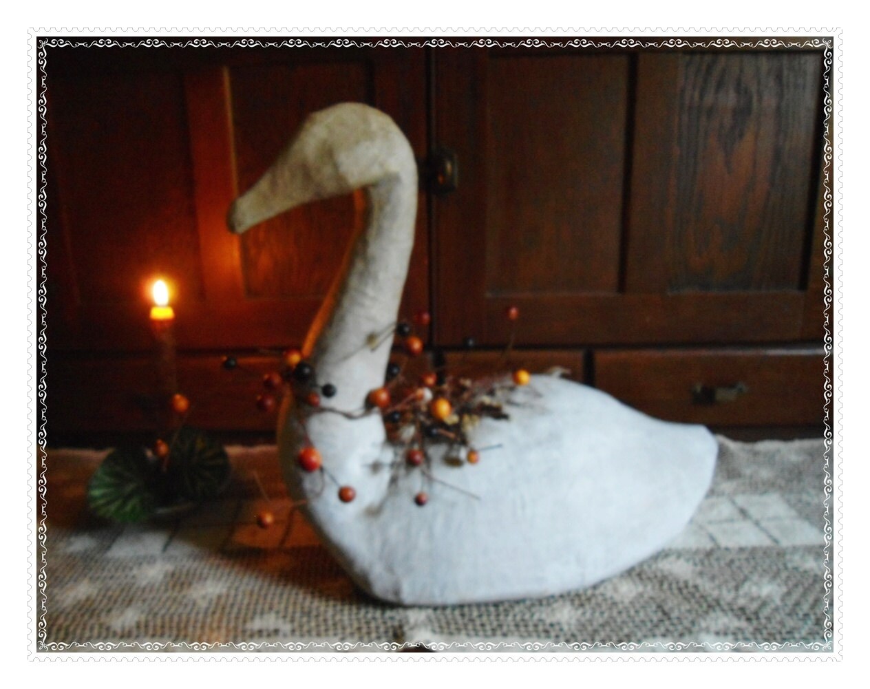 paper mache swan