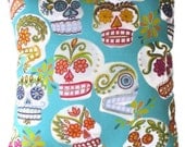 Day of the Dead Sugar Skull Pillow Cushion Rockabilly Home Decor