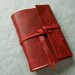 Leather Journal or Sketchbook - Red