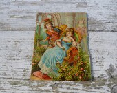 Vintage 1900s French  chromolithograph fairy tail