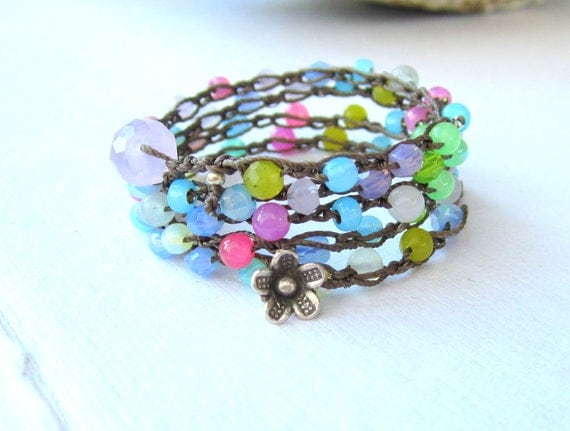 Opal wrap bracelet or necklace