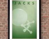 Ball and Jacks print