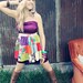 Poor Pitiful Pearl Purple Patchwork Apron Dress