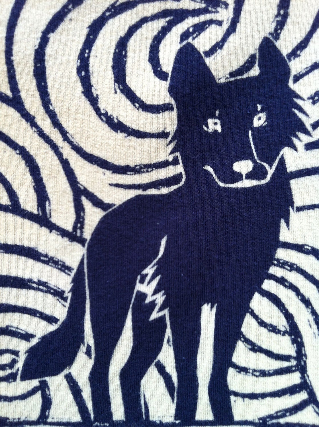 Midnight Wolf Long Sleeve Navy Child Tee sizes 2, 4, 6, 8, 10 & 12