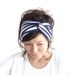 Turban Headband Navy White Stripe