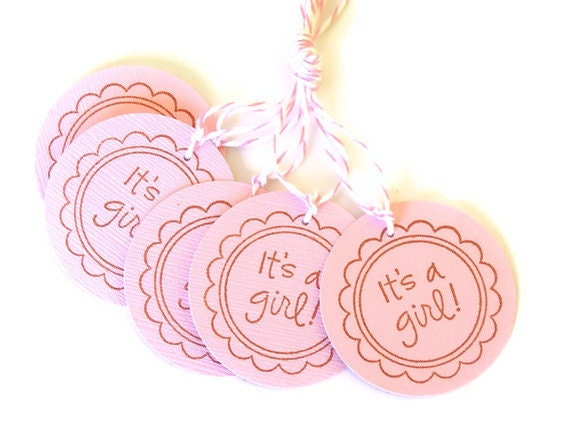 It's A Girl Gift Tags - Set of 5