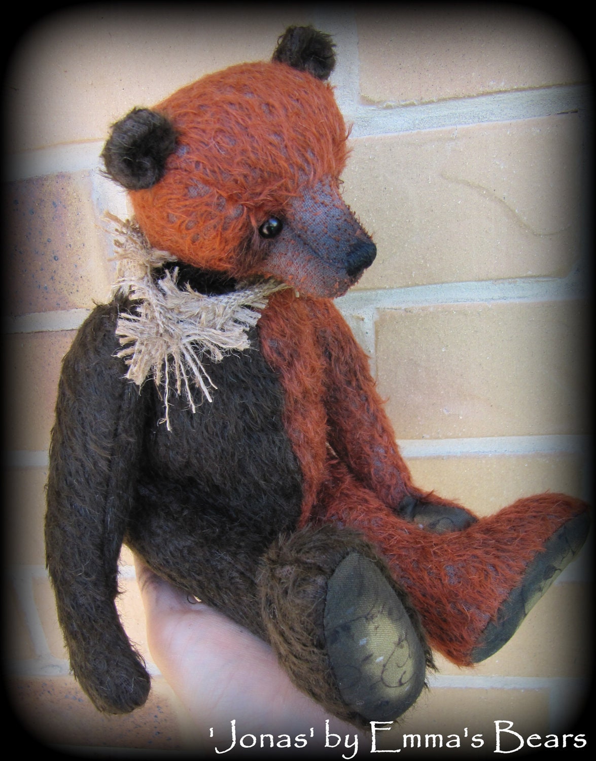 Jonas -  13IN old mohair artist bear by Emma's Bears - OOAK