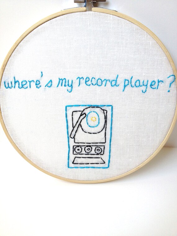 MOONRISE KINGDOM quote. embroidery hoop art. Embroidered quote