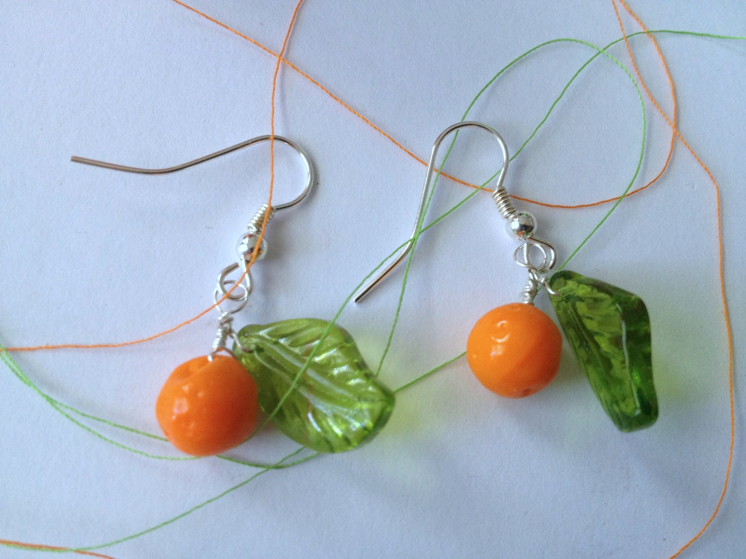 California Orange Earrings