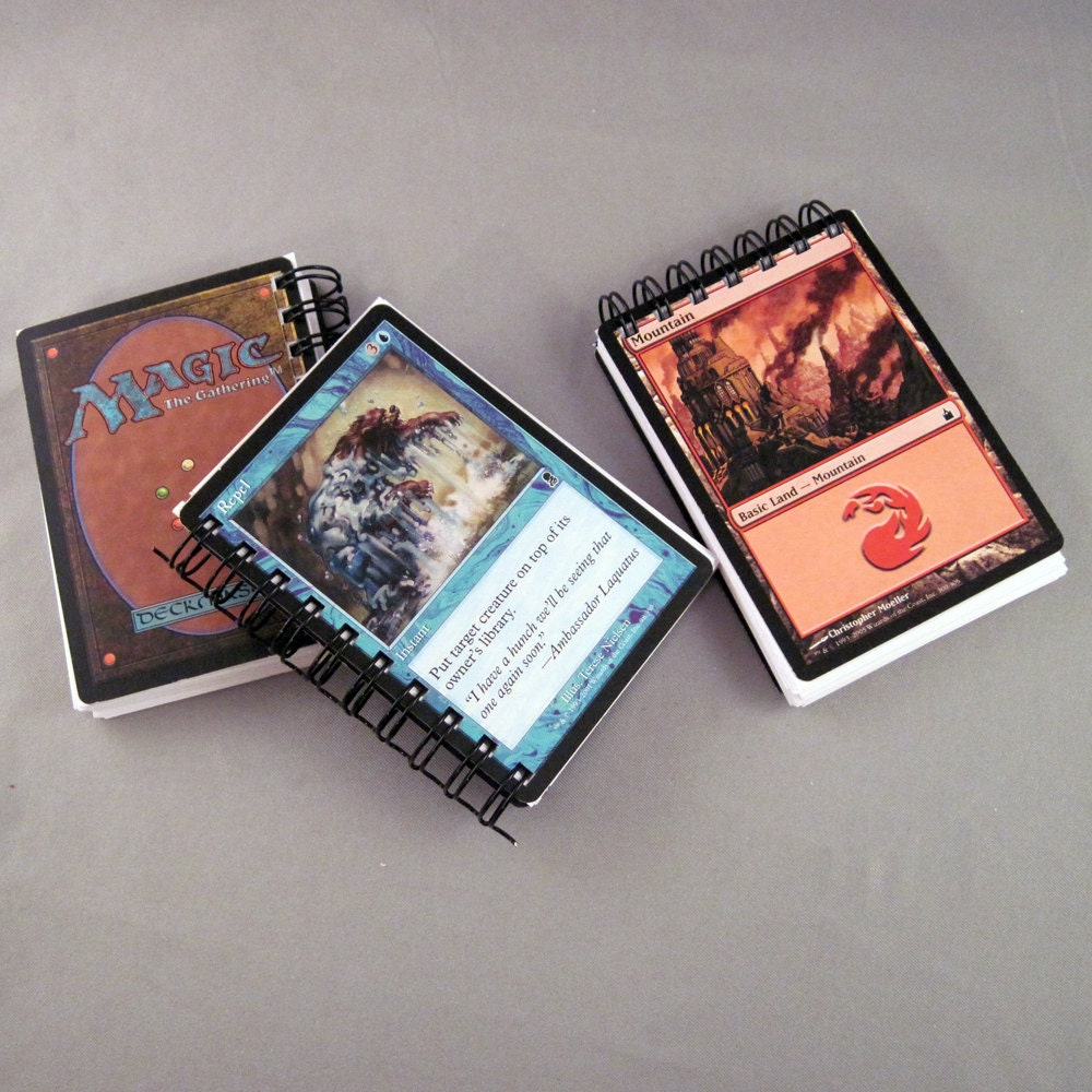 Magic the Gathering Recycled Mini Notebook