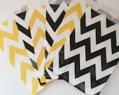 Chevron Striped Favor Bags - Yellow and Black Bumblee Mix (or choose any color combination) Il_170x135