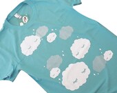 Sleepy Clouds Ladies T-Shirt - American Apparel Size Large