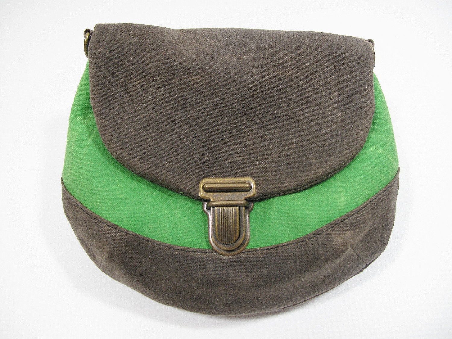 Vegan Clutch convertible hip bag pouch in Emerald Green