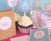 Personalized LDS Baptism Printable for girls - Raspberry/Tiffany Blue