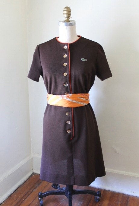 Brown Lacoste Dress