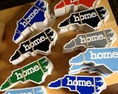 North Carolina Home.  Vinyl Stickers  3 Sticker Pack