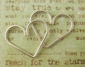 18 gauge Argentium Sterling Silver Heart Piercing