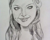 Amanda Seyfried - Original Drawing in Pencil
