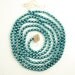 Vintage Aqua Glass Bead Christmas Tree Garland