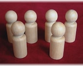 20 little Kids peg dolls Cake Toppers -Do it yourself natural wooden doll bodies little people toys