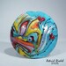 Passion Red -Lampwork lentil shape focal bead-37mm