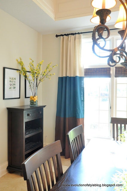 Custom Lined Stripe Linen Drapes 50in x 84in -You Pick the Color