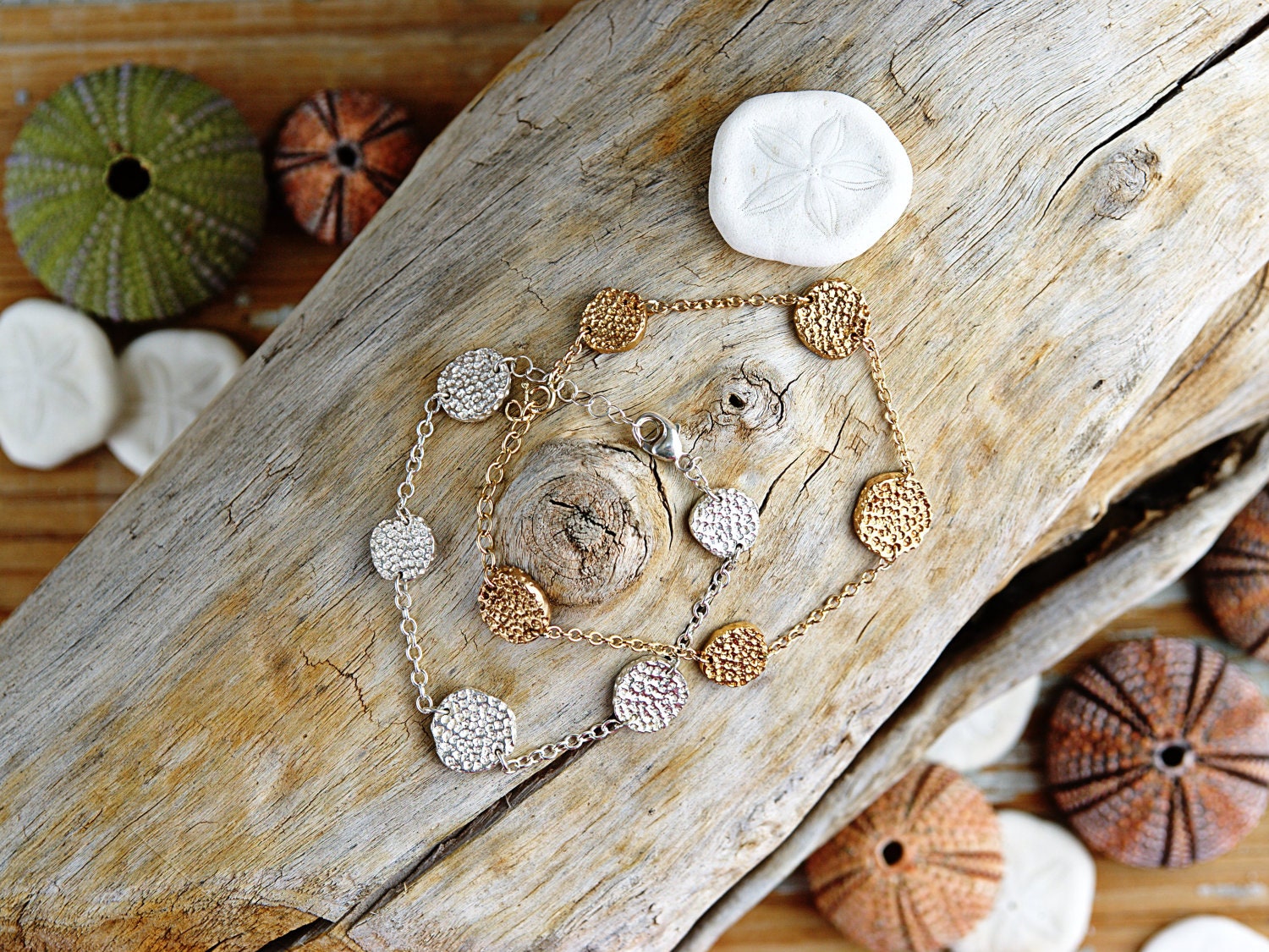 Silver Coral Bracelet