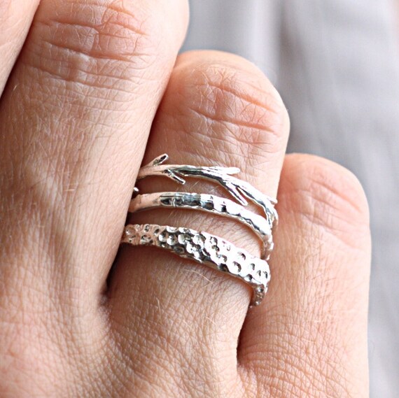 Silver Coral Twig Set