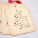 Winnie the Pooh Christmas Tags - Piglet and Christmas Tree