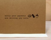 nutty parents - funny greeting card