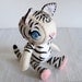 White Tiger Plush Art Doll, Nola