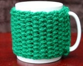 Bottle Green Crochet Mug Warmer/Cozy