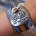 Bracelet, Wrap Bracelet, Cool Silver Silk Wrap Bracelet, Postmark Adventure Travel Jewelry, Postmark Bracelet, Cool Wrap Bracelet, ANY COLOR