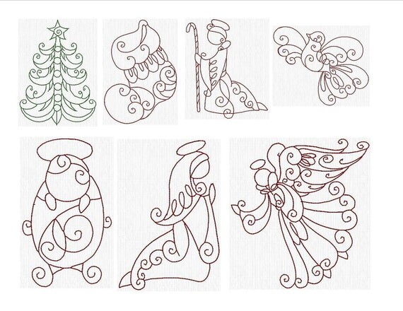 Instant download machine embroidery designs by janettesdesigns