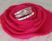 Fine Silver Stacked Rings