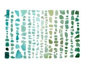 Seaglass Spectrum: Aquamarine to Emerald - 8 x 10 photograph