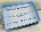 Infinity Necklace, Figure Eight Sterling Silver, Sister Necklace, Daughter Necklace, Friendship Best Friends Jewelry