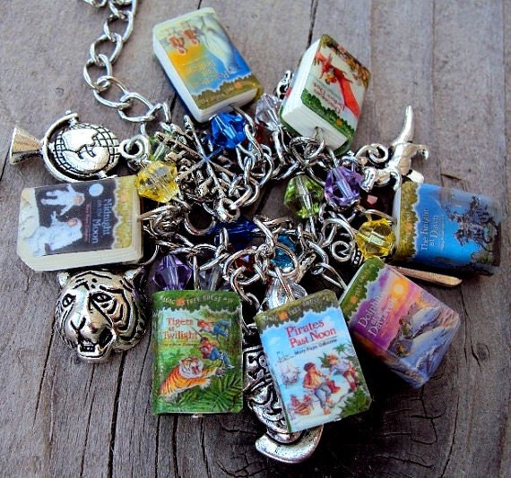 Adult sized MagicTreehouse Books Fringe Charm Bracelet