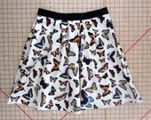 Butterfly Aline Skirt Large Vintage Anthropologie Inspired Marea Mariposa Cream