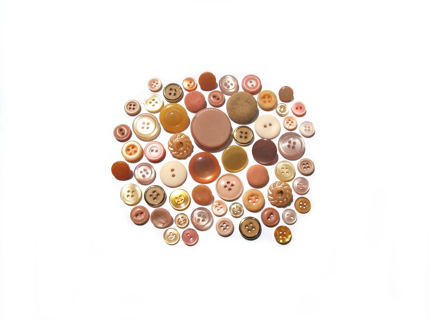RESERVED for Lmmaxwe2- Vintage Buttons- Just Peachy
