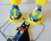 Batman Party Hat and Iron On SET