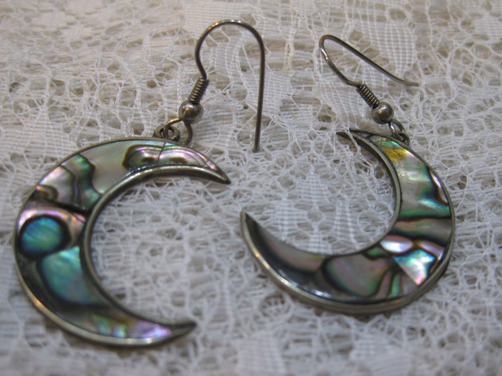 moon shaped earrings