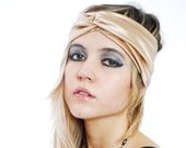30 OFF SALE BABOOSHKA Nude Sheen Turban Headband Head Wrap