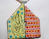 Ceramic House Dove House Fortune Hand